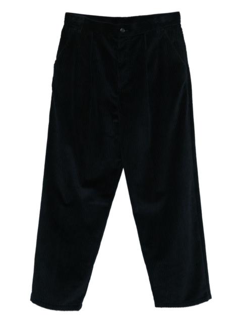 Moschino pleat-detail corduroy trousers