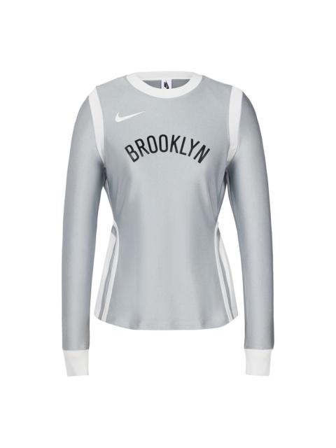 (WMNS) Nike x AMBUSH NBA Nets Top 'Light Smoke Grey' DB9569-077