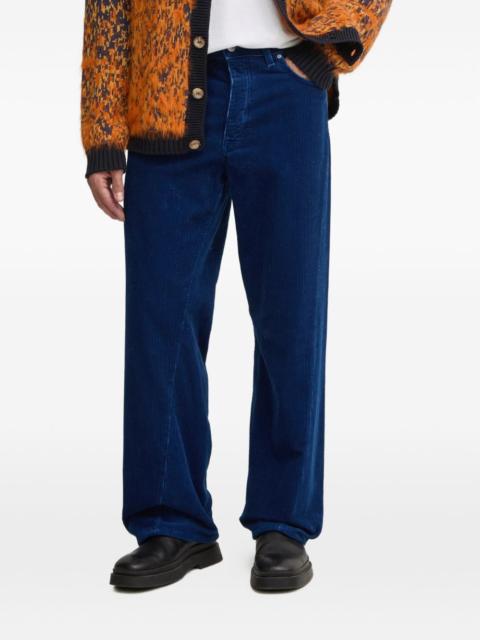 SUNFLOWER corduroy-texture trousers