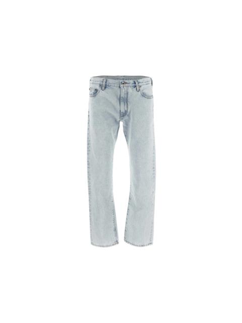 Off-White OFF-WHITE Arrows Logo Slim Fit Jeans Light Blue/White