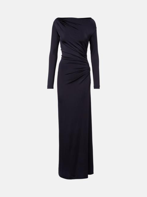 Victoria Beckham Gathered jersey maxi dress