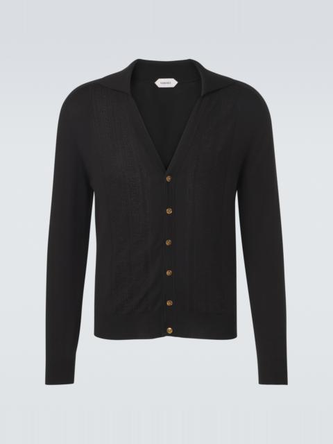 VERSACE Greca silk and cotton cardigan
