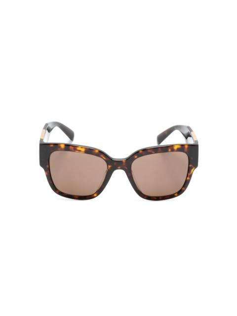 VERSACE tortoiseshell-effect square-frame sunglasses