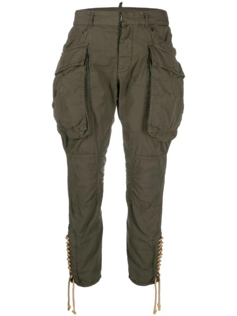 DSQUARED2 lace-up slim-fit trousers