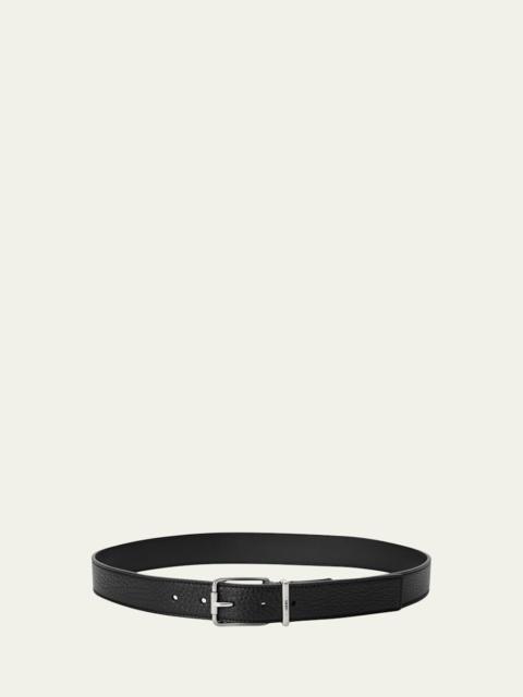 Loewe Men's Essential Grained Calfskin Belt