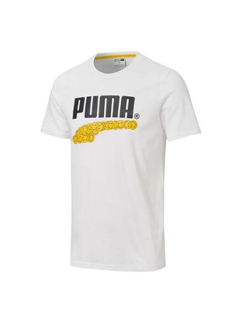 PUMA Club Graphic Printed Short Sleeve TEE White 530017-02