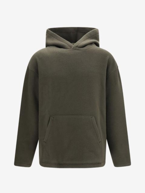 RIER fleece-texture pouch-pocket hoodie