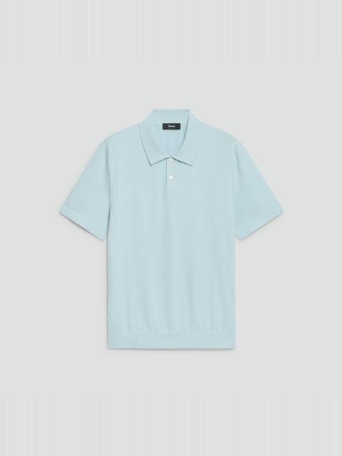 Theory Soris Polo Shirt in Light Bilen
