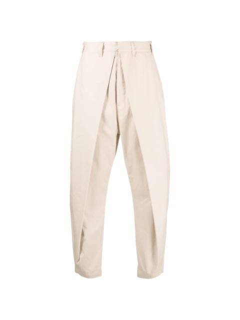 layered tapered trousers