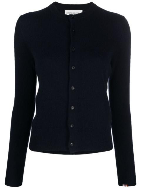 extreme cashmere round-neck cashmere cardigan