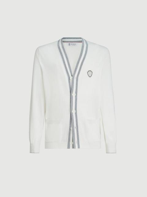 Brunello Cucinelli Cotton cardigan with logo