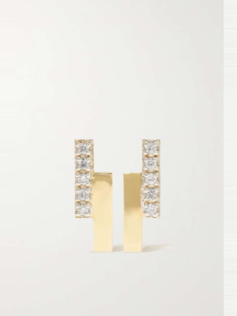 MATEO 14-karat gold diamond earrings