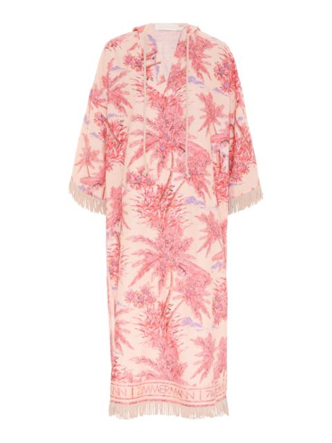 Zimmermann CIRA HOODED MIDI DRESS