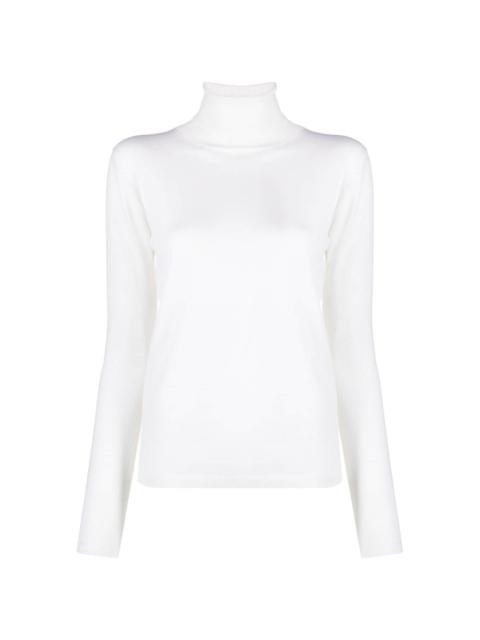 roll-neck wool top