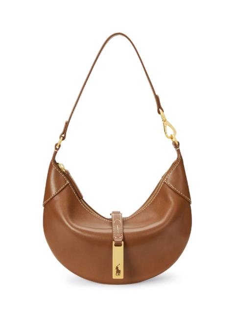 Polo Ralph Lauren Women's Mini Polo ID Leather Shoulder Bag - Brown
