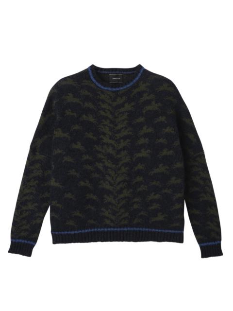Longchamp Round collar jumper Navy - Knit