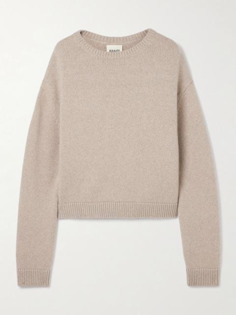 KHAITE Milo cashmere sweater Beige