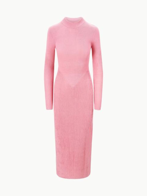 STAUD STAUD RAMONA DRESS DAMASK PINK