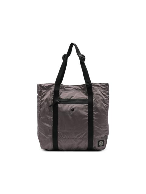Stone Island logo-detail tote bag