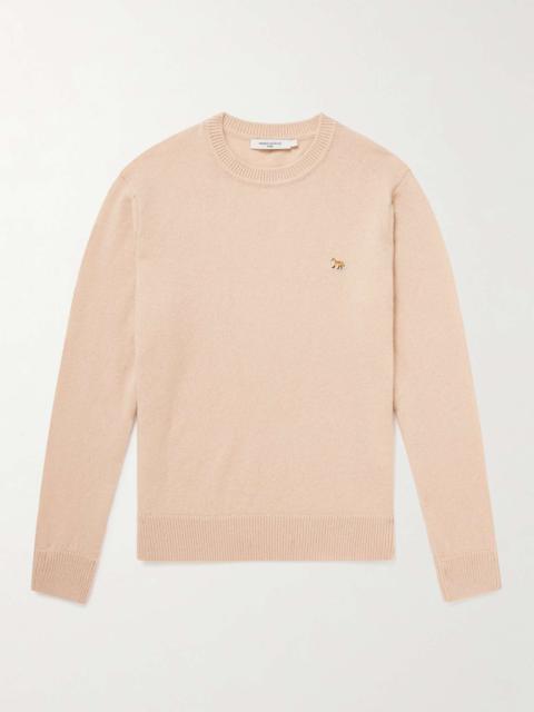 Maison Kitsuné Logo-Appliquéd Wool Sweater