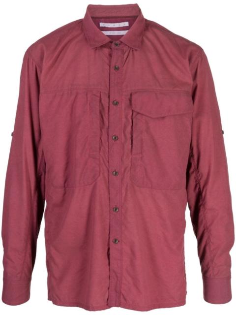 RANRA spread-collar button-up shirt