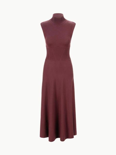 STAUD LAFAYETTE DRESS MERLOT