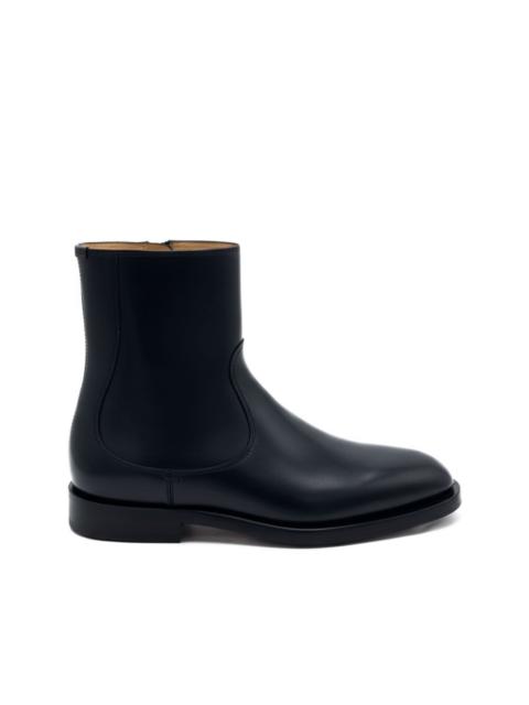 Brunello Cucinelli pointed-toe leather ankle boots