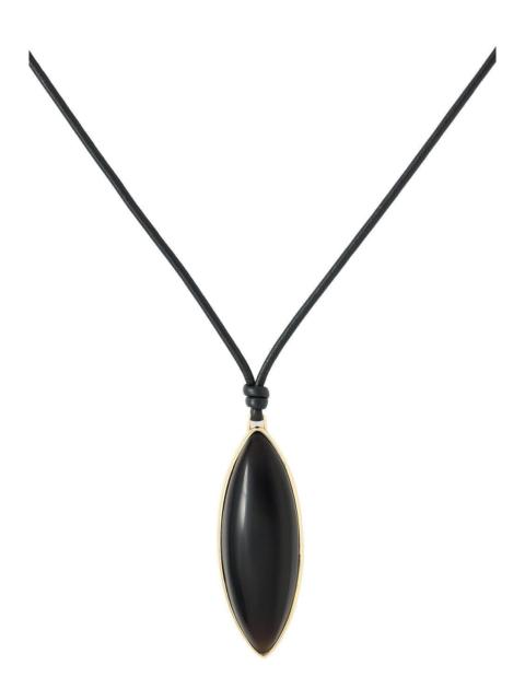 JENNIFER FISHER Smoky Quartz Puffy Dagger Necklace
