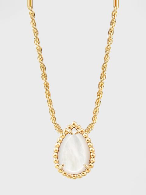 Boucheron Serpent Boheme Small Mother-of-Pearl Necklace in Yellow Gold