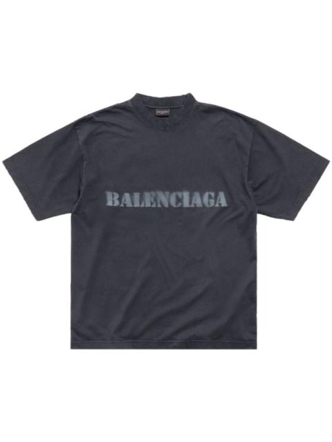 BALENCIAGA logo-print cotton T-shirt