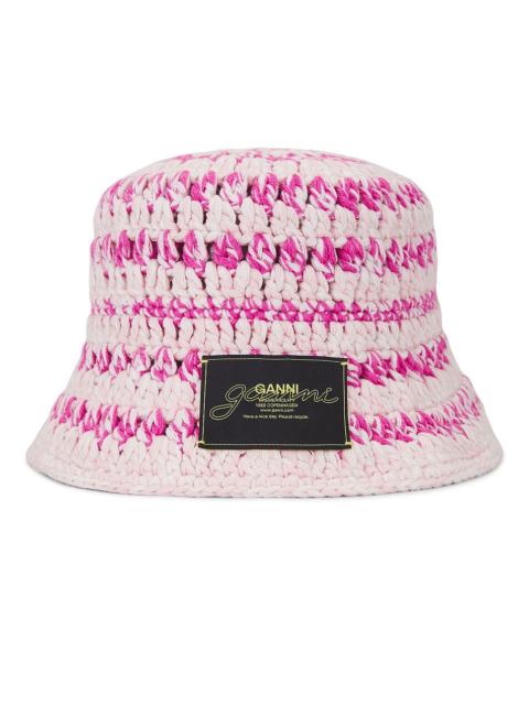 GANNI Crochet Bucket Hat
