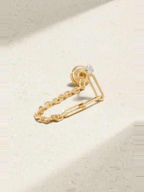 Yvonne Léon 18-karat gold diamond single earring