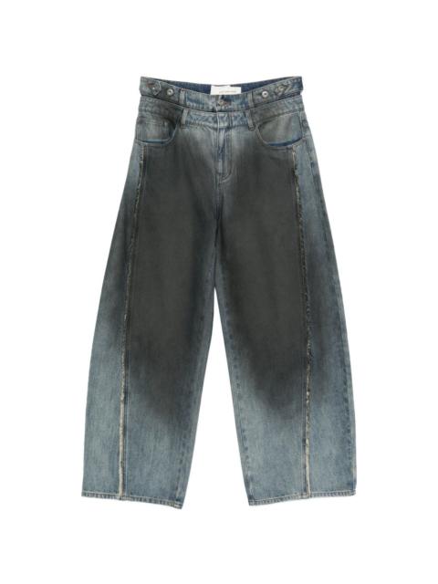 FENG CHEN WANG gradient-effect denim jeans