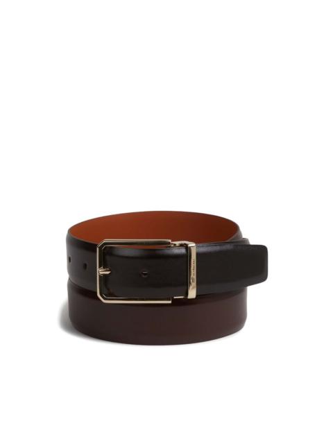 Santoni buckle leather belt
