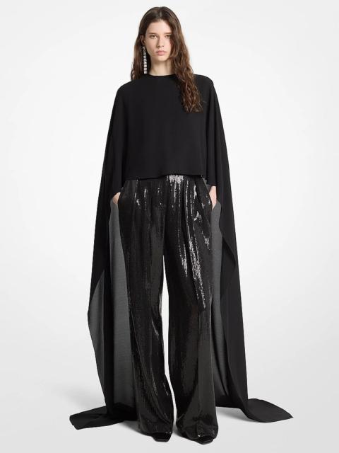 MICHAEL KORS COLLECTION Silk Georgette Streamer Blouse