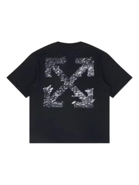 Off-White Off-White Paint Splatter Arrow Diag Fit T-Shirt 'Black' 44OWOS26T064001