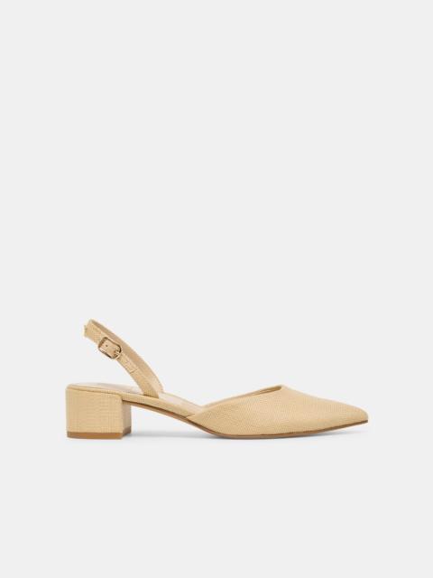 dolce vita CAREL HEELS LIGHT NATURAL RAFFIA