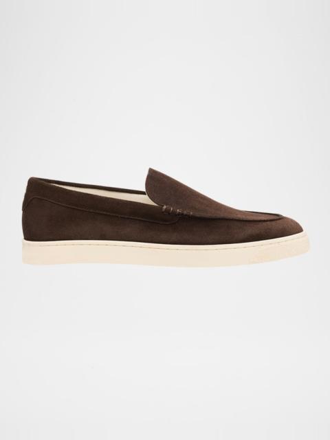 Brunello Cucinelli Men's Hybrid Venetian Suede Slip-Ons