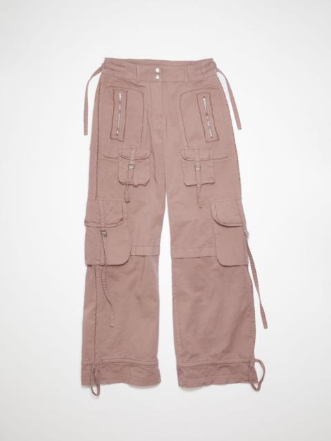 Cargo trousers - Mauve pink