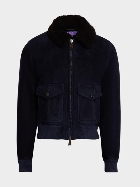 Men's Shearling Bomber Jacket