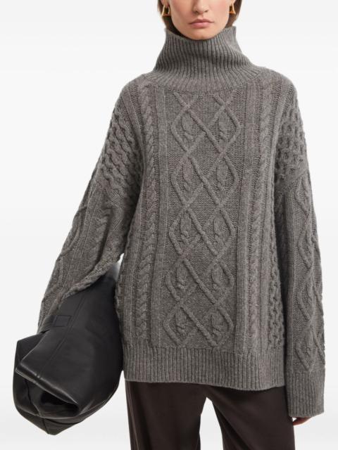 AERON cable-knit turtleneck sweater