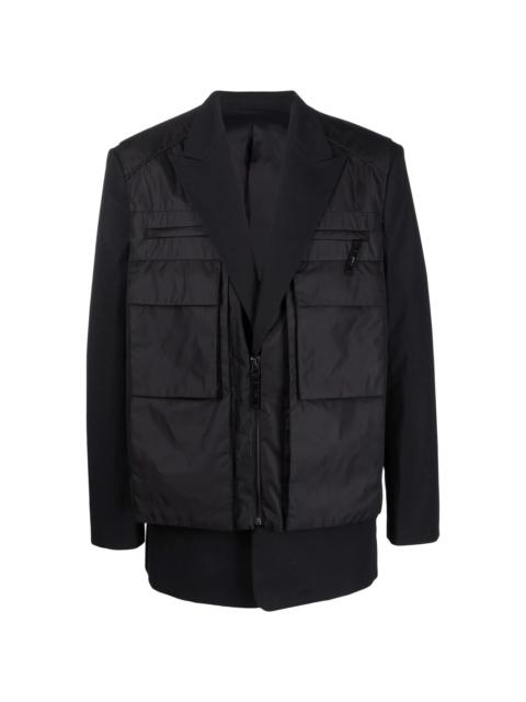 two-layer vest blazer