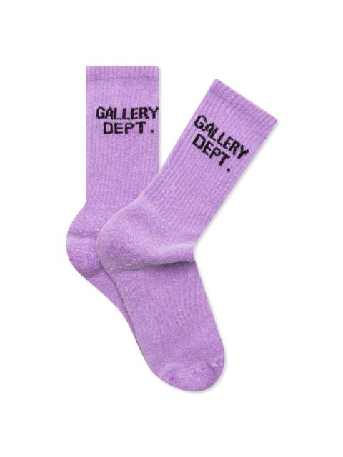 GALLERY DEPT. CLEAN SOCKS - FLUORESCENT PURPLE