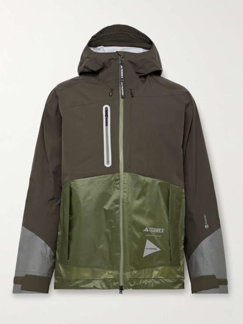 + And Wander TERREX Xploric Panelled Recycled RAIN.RDY Shell Hooded Jacket