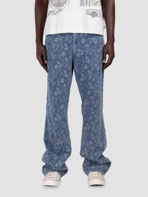 HONOR THE GIFT Men's Floral Jacquard Relaxed Jeans - Indigo