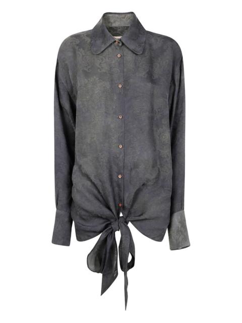 UMA WANG floral-pattern shirt