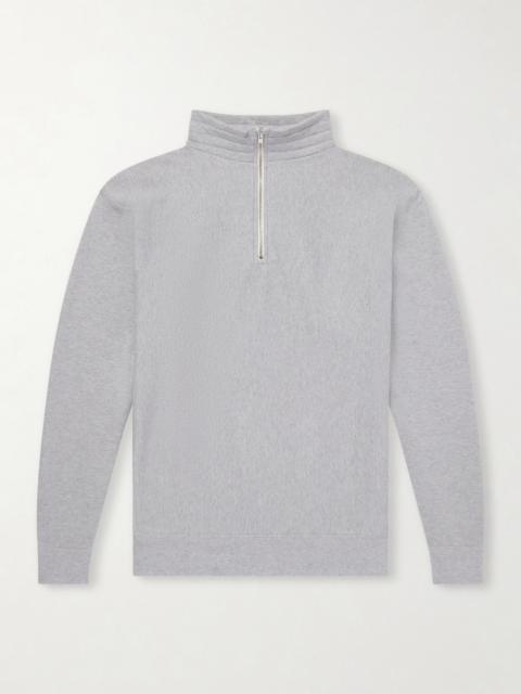 KAPTAIN SUNSHINE Suvin Cotton-Jersey Half-Zip Sweatshirt