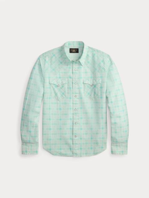 RRL by Ralph Lauren Slim Fit Seersucker Western Shirt