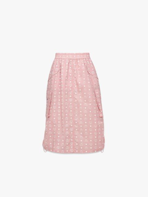 MCM Monogram Midi Skirt in Recycled Nylon