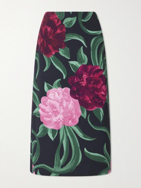 La DoubleJ Printed Satin Maxi Skirt
